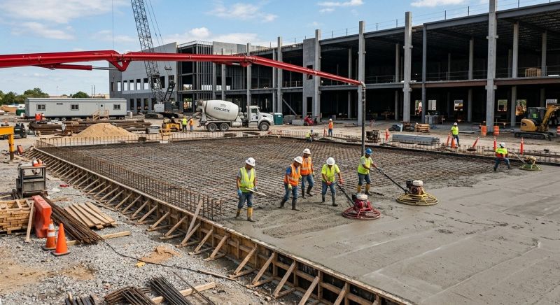 Commercial Slab Construction in Orlando, FL