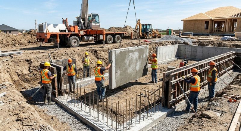 Foundation Wall Pouring in Eustis, FL